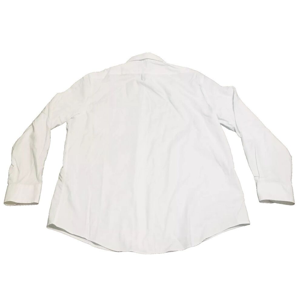 Ralph Lauren Black Label Shirt Men's Size XL White Stretch 17 Neck 34/35 Sleeve - Picture 3 of 4